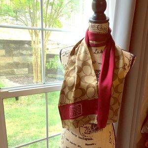 Coach Accessories - Coach Silk Scarf- hair bandeau Coach Accessories - Coach Silk Scarf- hair bandeau